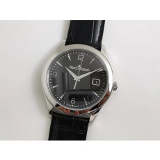 예거 르쿨트르 마스터 컨트롤 데이트 스틸 블랙다이얼 워치 39mm