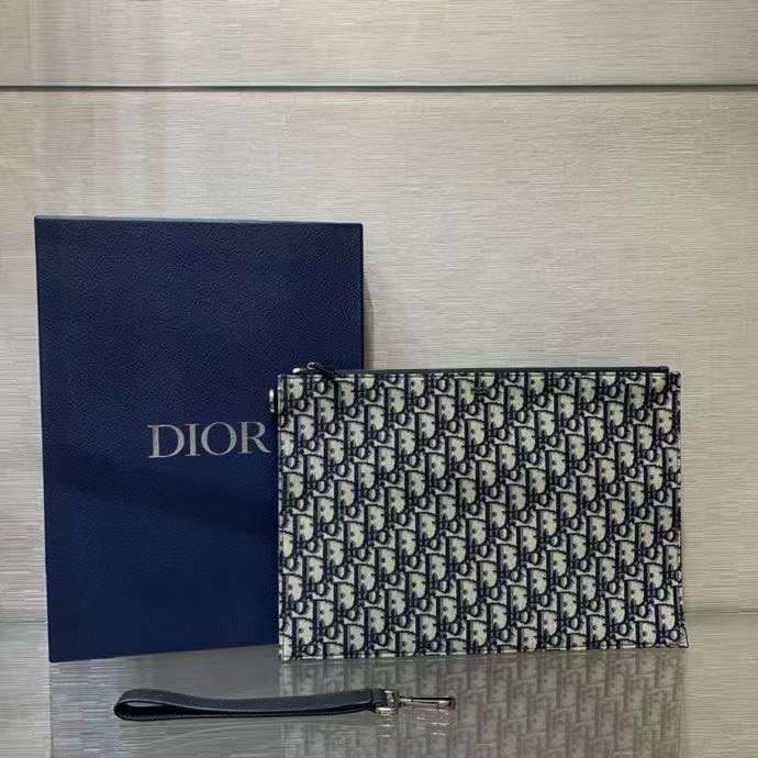 디올 DIOR 오블리크 A4 파우치 남녀 클러치 33x23cm