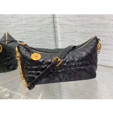 디올 24SS 스타 체인 호보 백 블랙 28.5x14.5x10cm