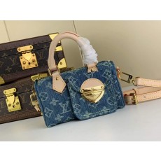 루이비통 24ss 나노 스피디 백 데님 블루 M82950 16x7.5x10cm