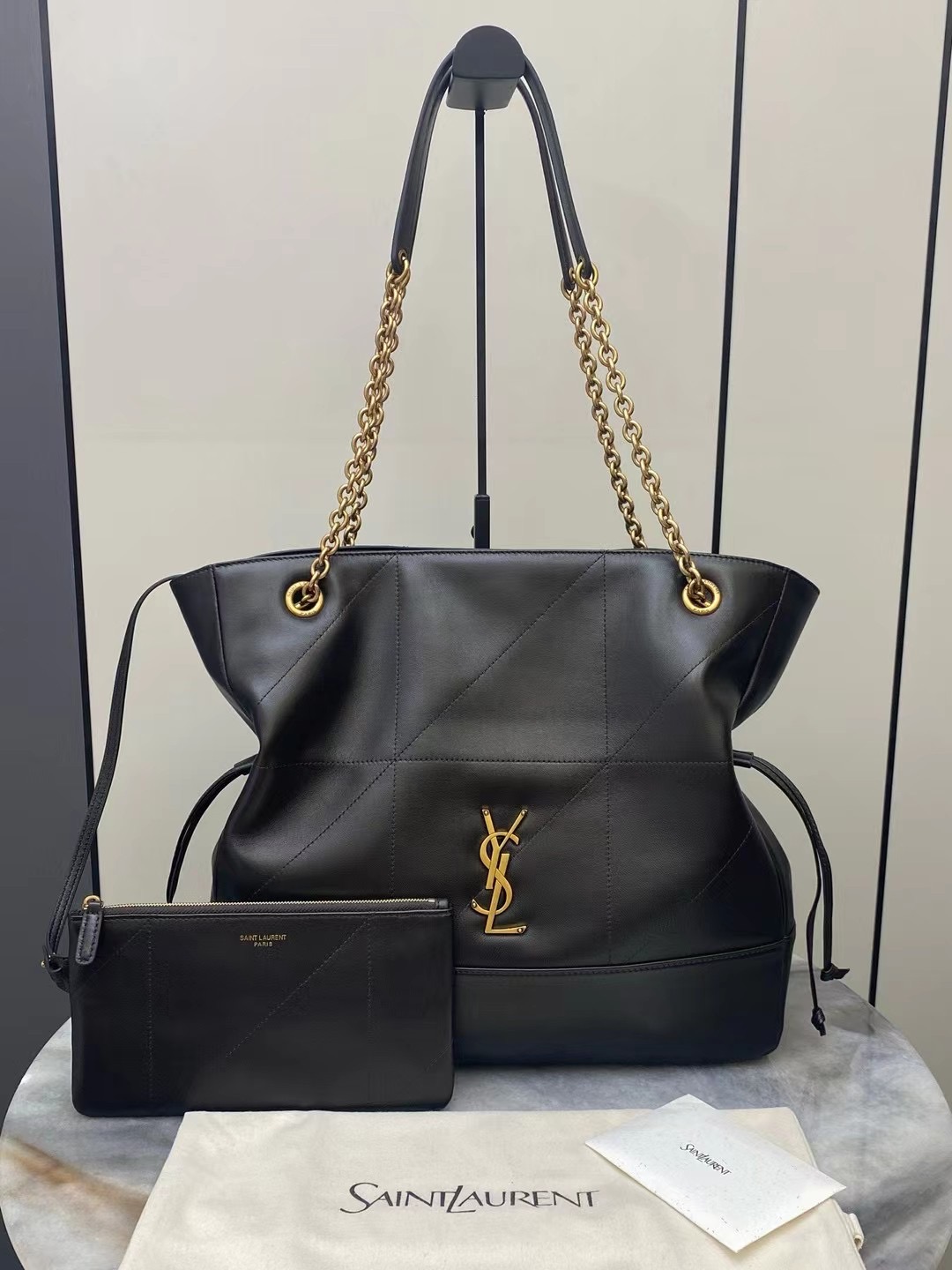 생로랑 제이미 4.3 체인 숄더백 라지 35x35x10cm